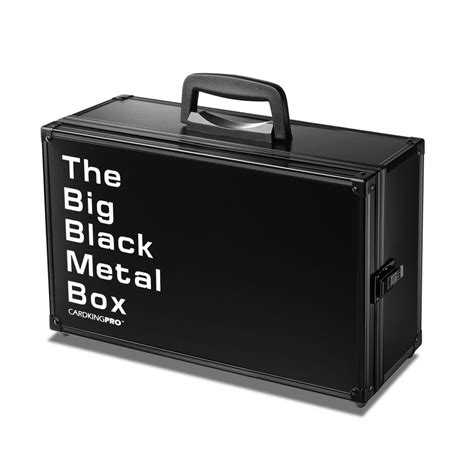 big black metal box|The Big Black Metal Box, Compatible with Cards .